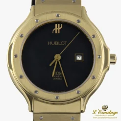HUBLOT Classic oro amarillo cuarzo cadete