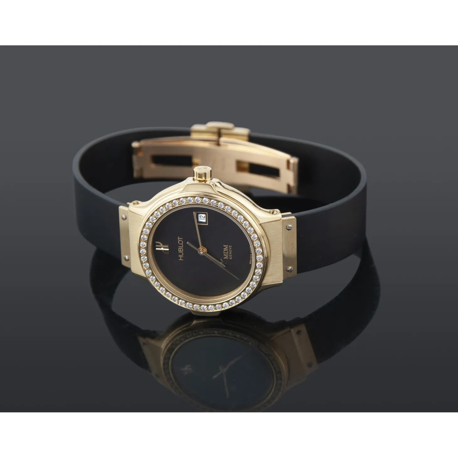 HUBLOT Classic señora oro amarillo y diamantes.