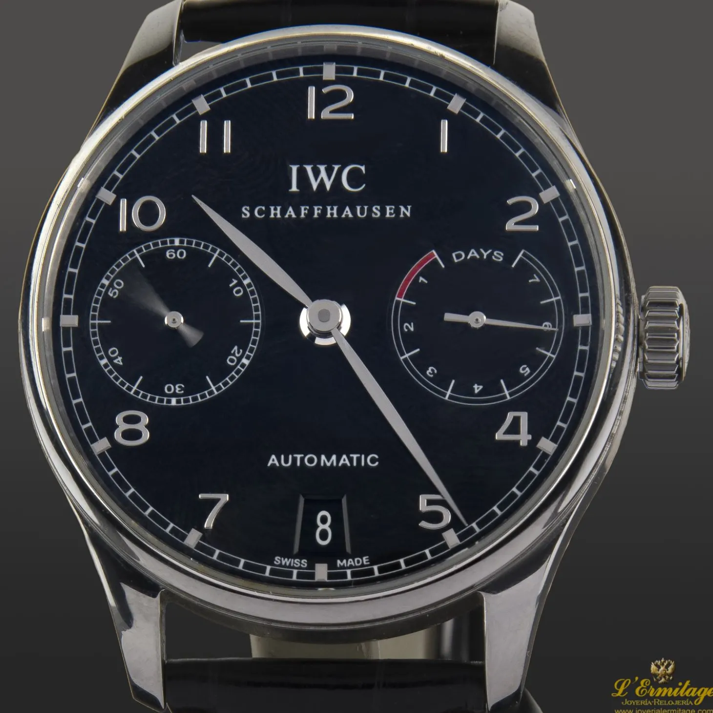 IWC Portugieser acero automático 7 días reserva de marcha 42mm.