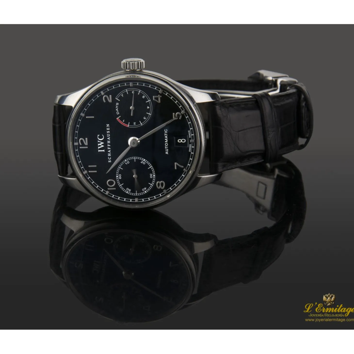 IWC Portugieser acero automático 7 días reserva de marcha 42mm.