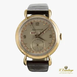 JAEGER-LECOULTRE Antiguo chrono triple date  oro amarillo.