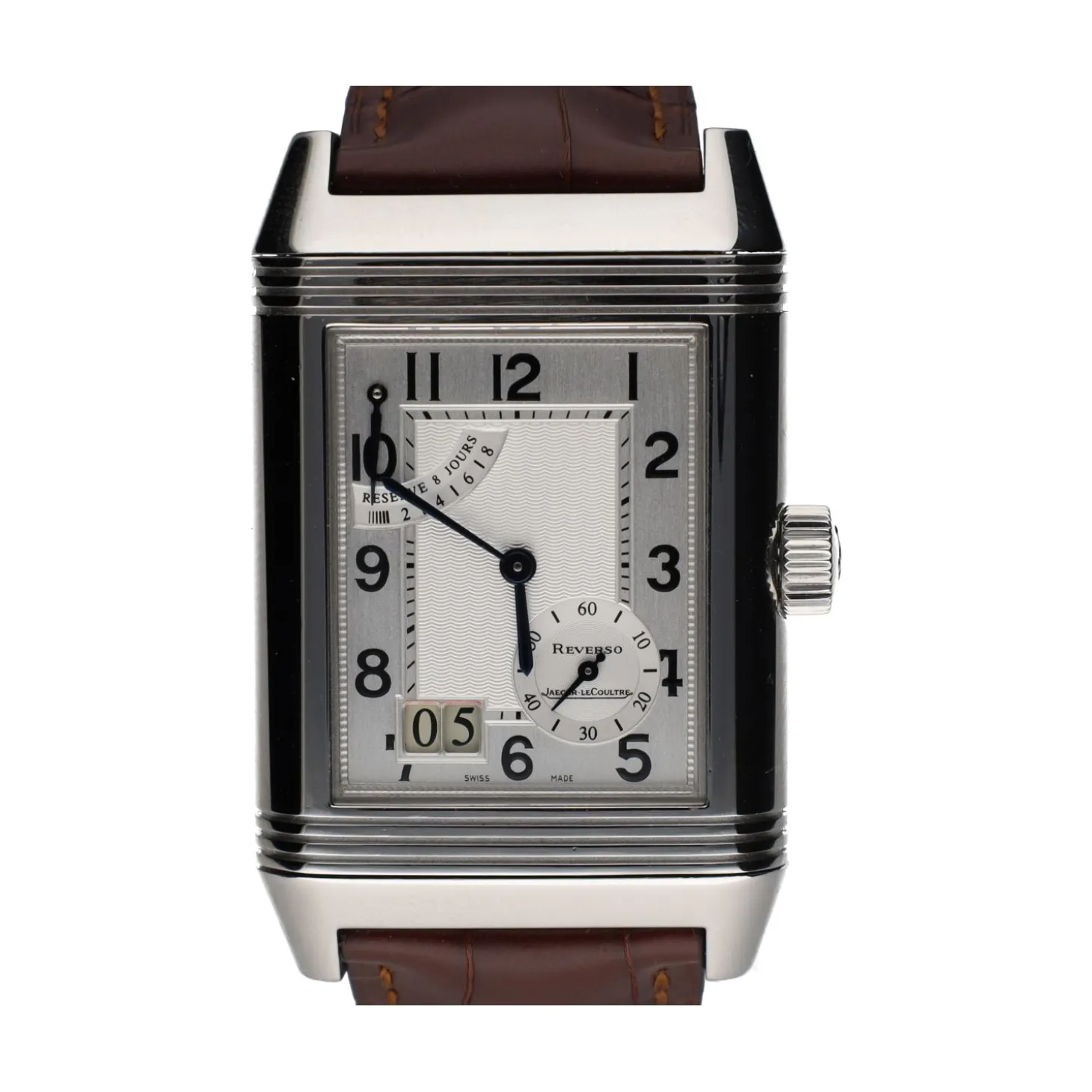 JAEGER-LECOULTRE Reverso gran date acero 29mm.