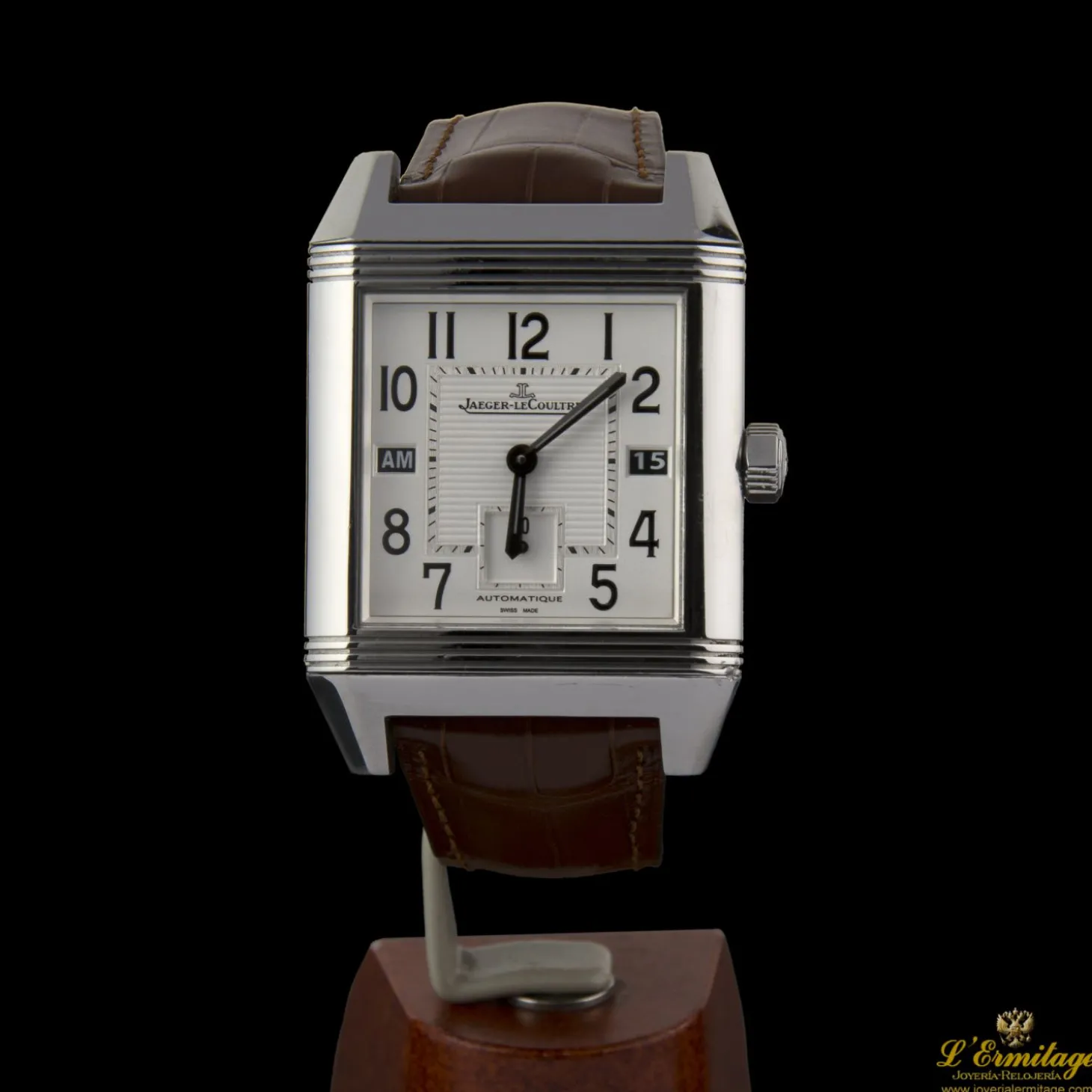 JAEGER-LECOULTRE Reverso squadra hometime acero.