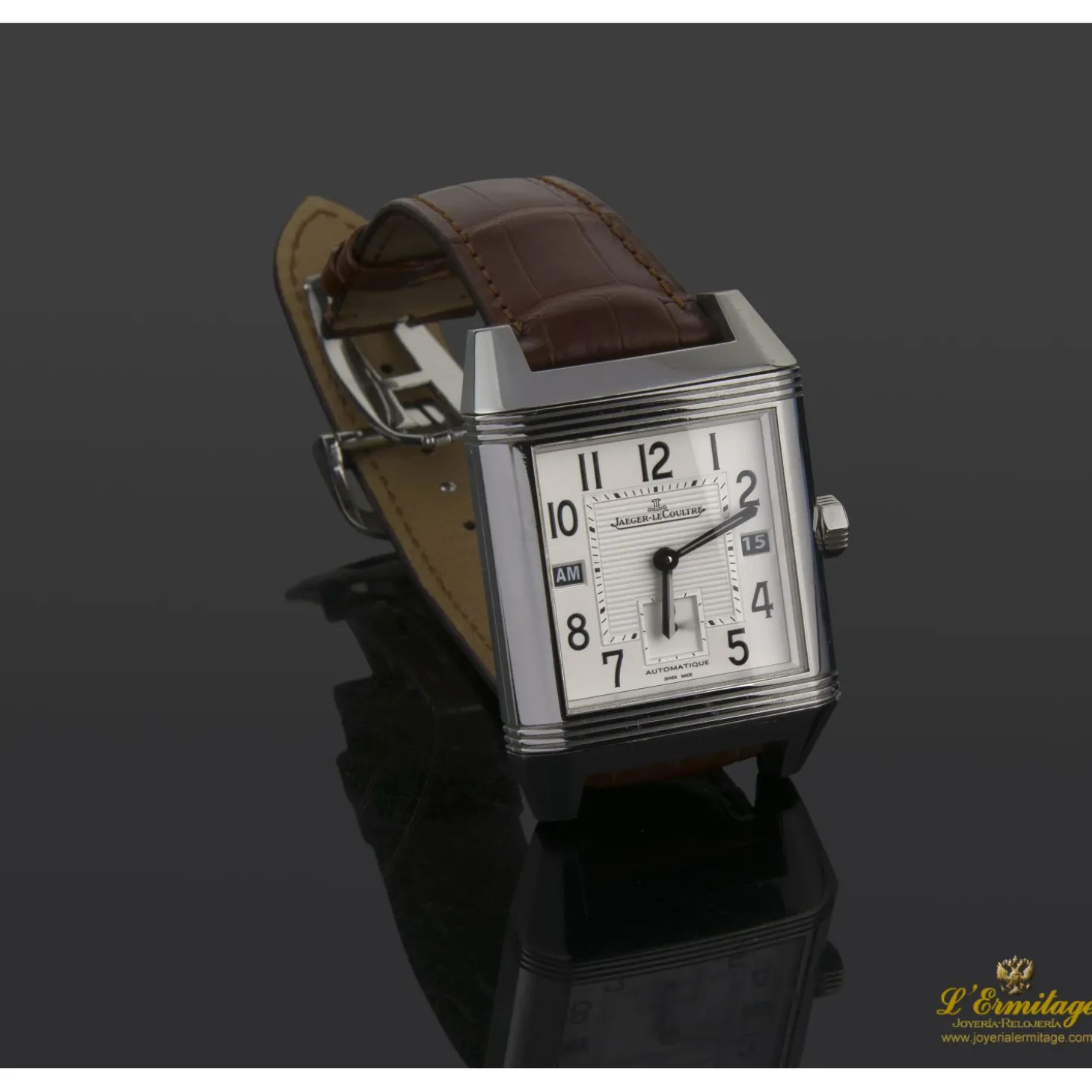 JAEGER-LECOULTRE Reverso squadra hometime acero.