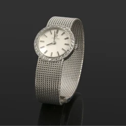 OMEGA Classic oro blanco y diamantes cuerda manual señora 20mm
