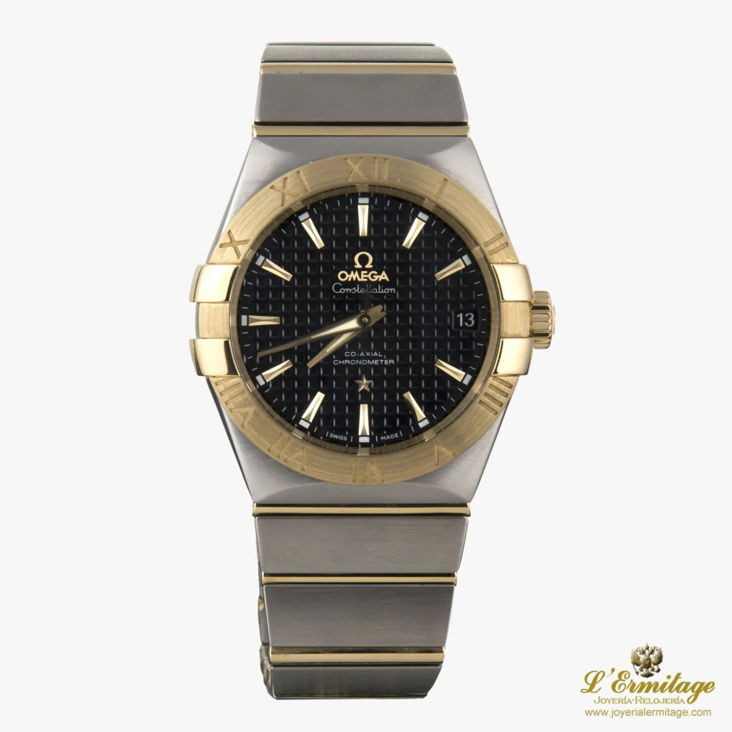 OMEGA Constellation co-axial acero y oro automático caballero 38mm