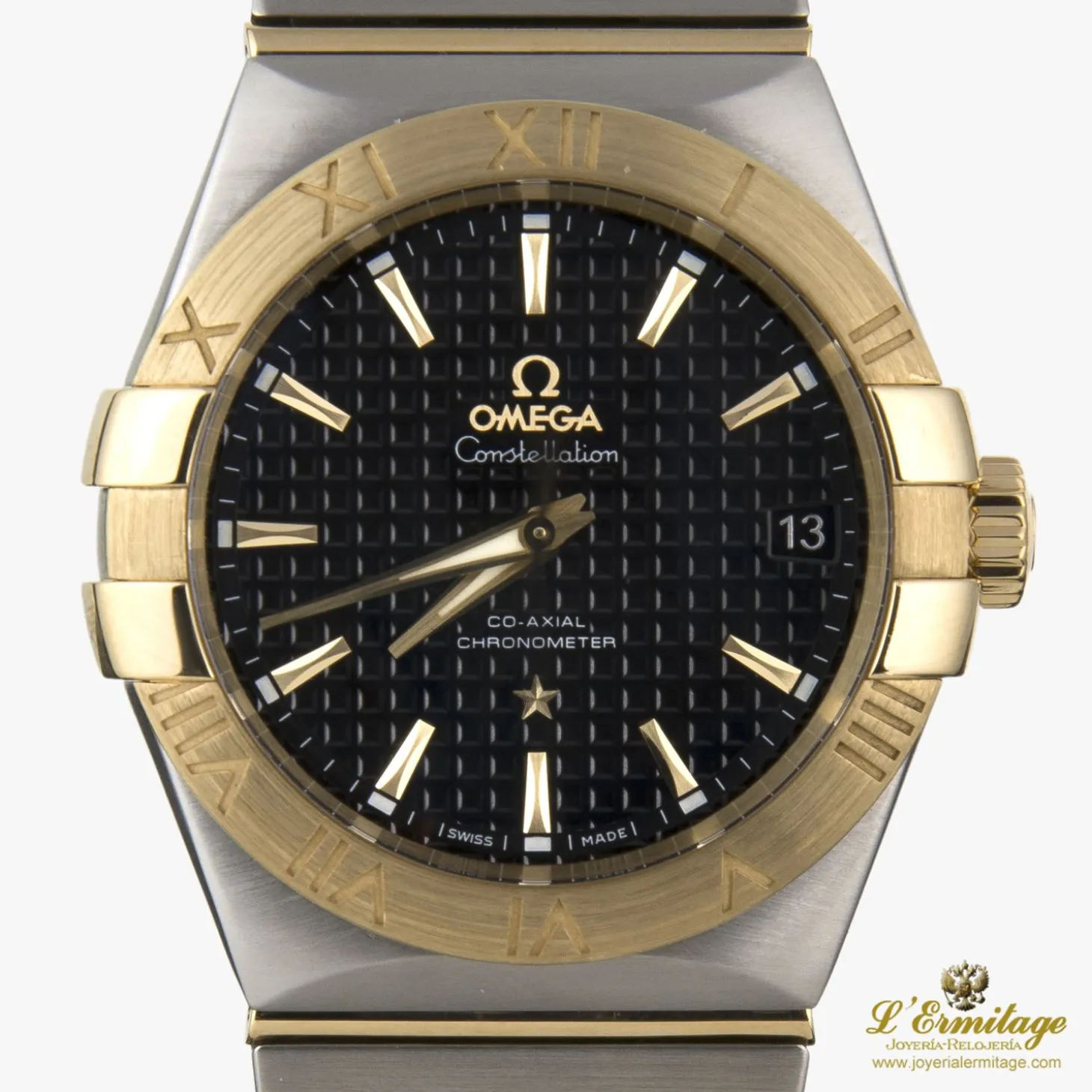 OMEGA Constellation co-axial acero y oro automático caballero 38mm