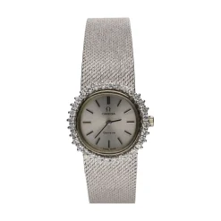 OMEGA Genéve oro blanco con brillantes.