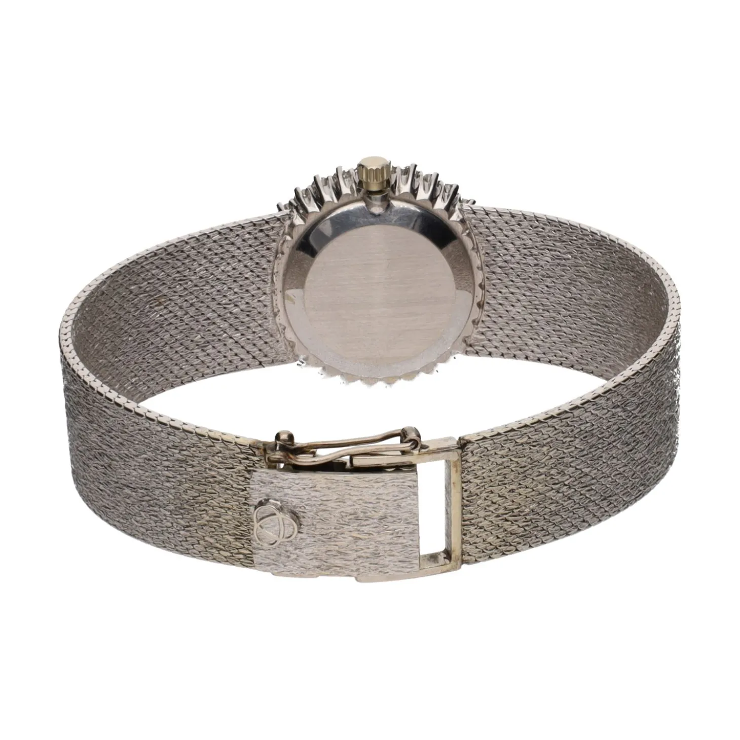OMEGA Genéve oro blanco con brillantes.