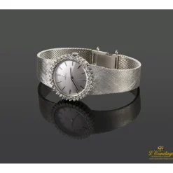 OMEGA Lady oro blanco con diamantes