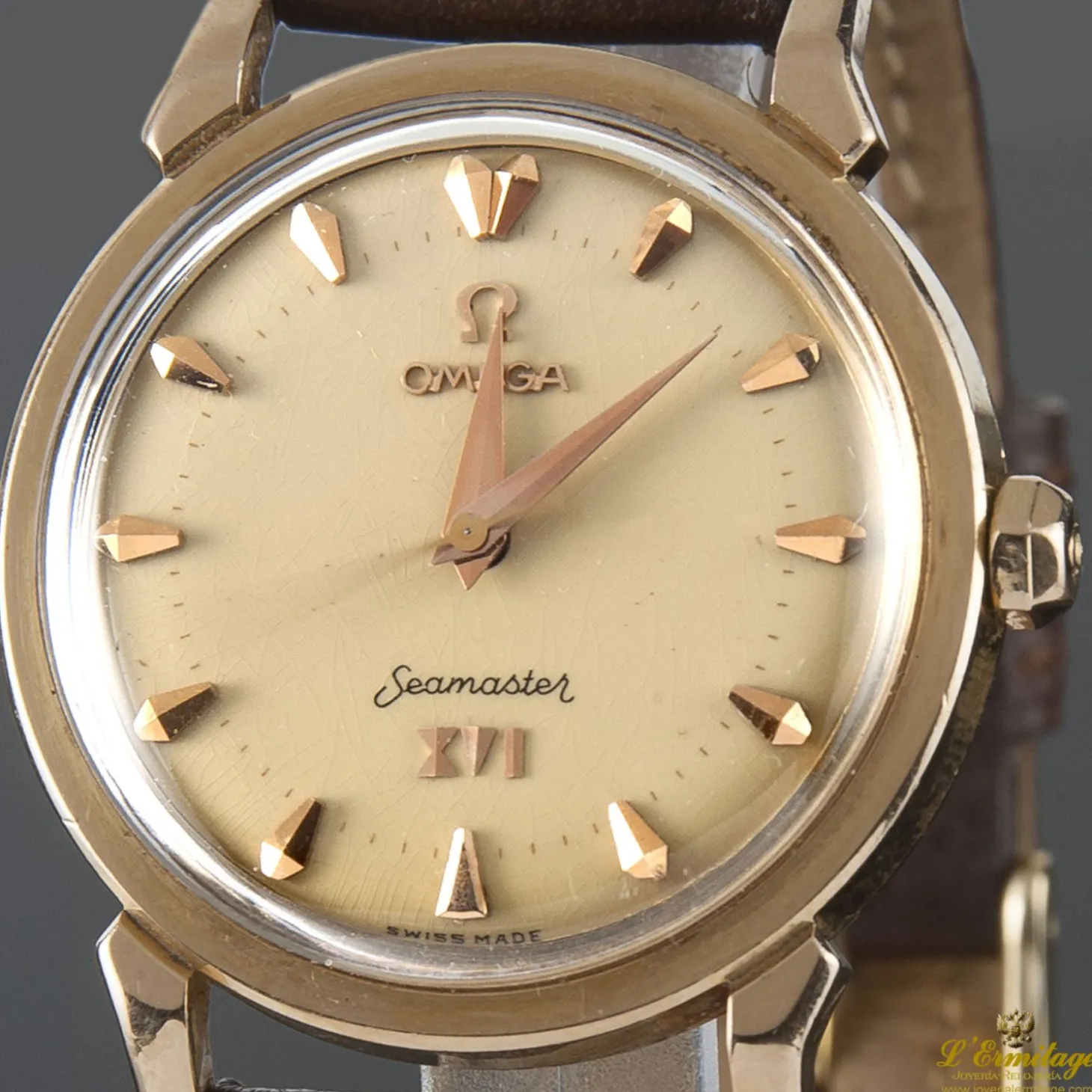 OMEGA Seamaster xvi automatico oro amarillo caballero 33mm