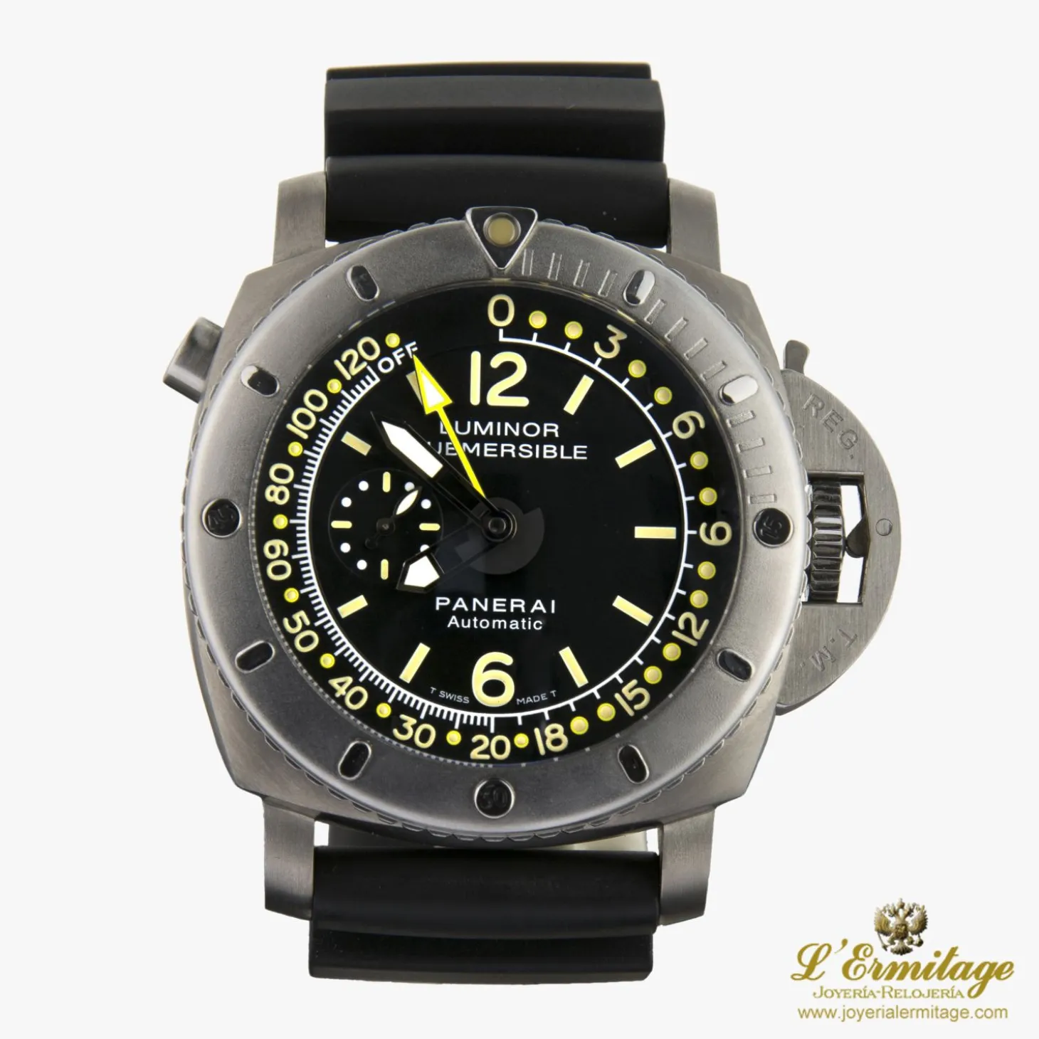 PANERAI Depth gauge submersible luminor 1950 titanio