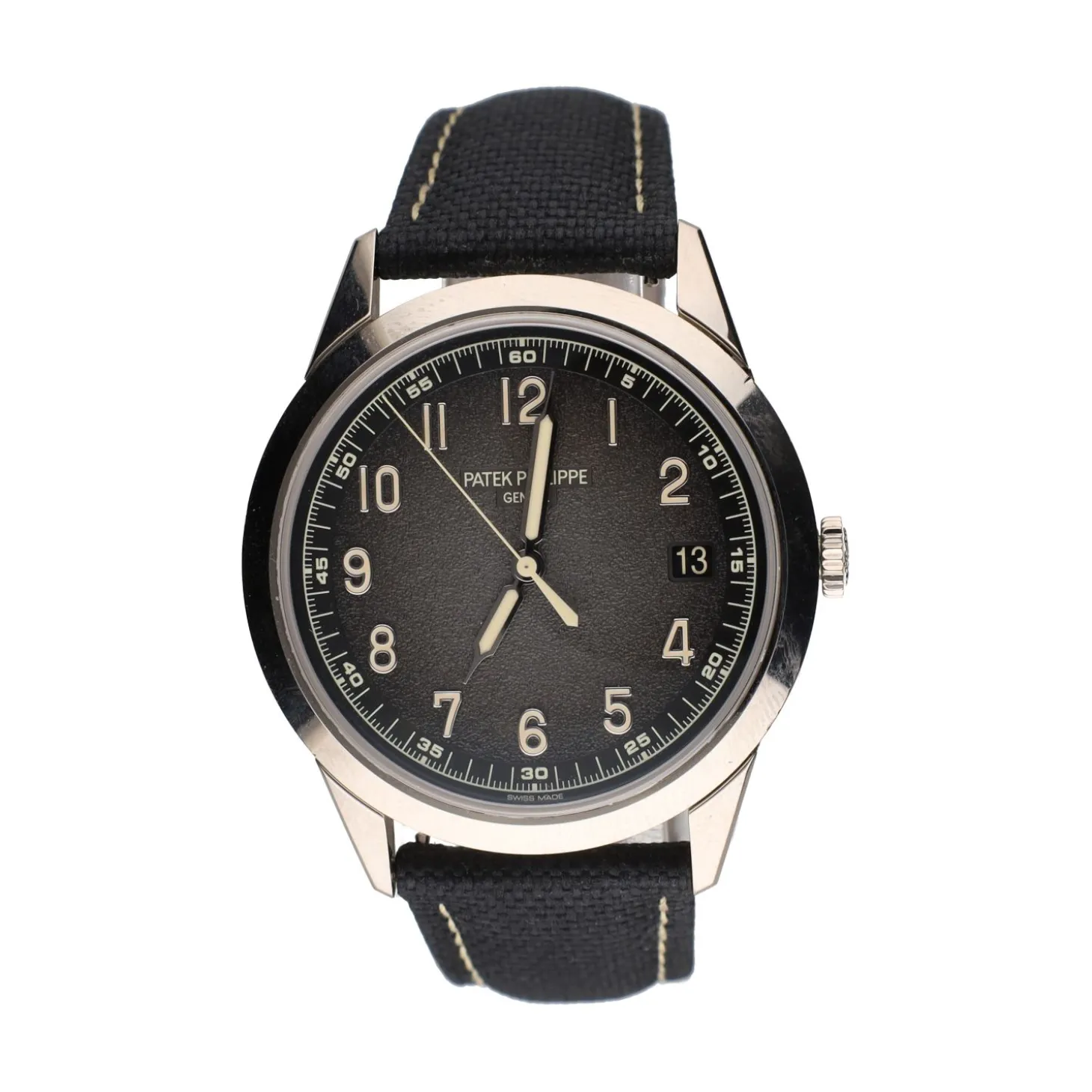 PATEK PHILIPPE Calatrava oro blanco cuero 40mm.