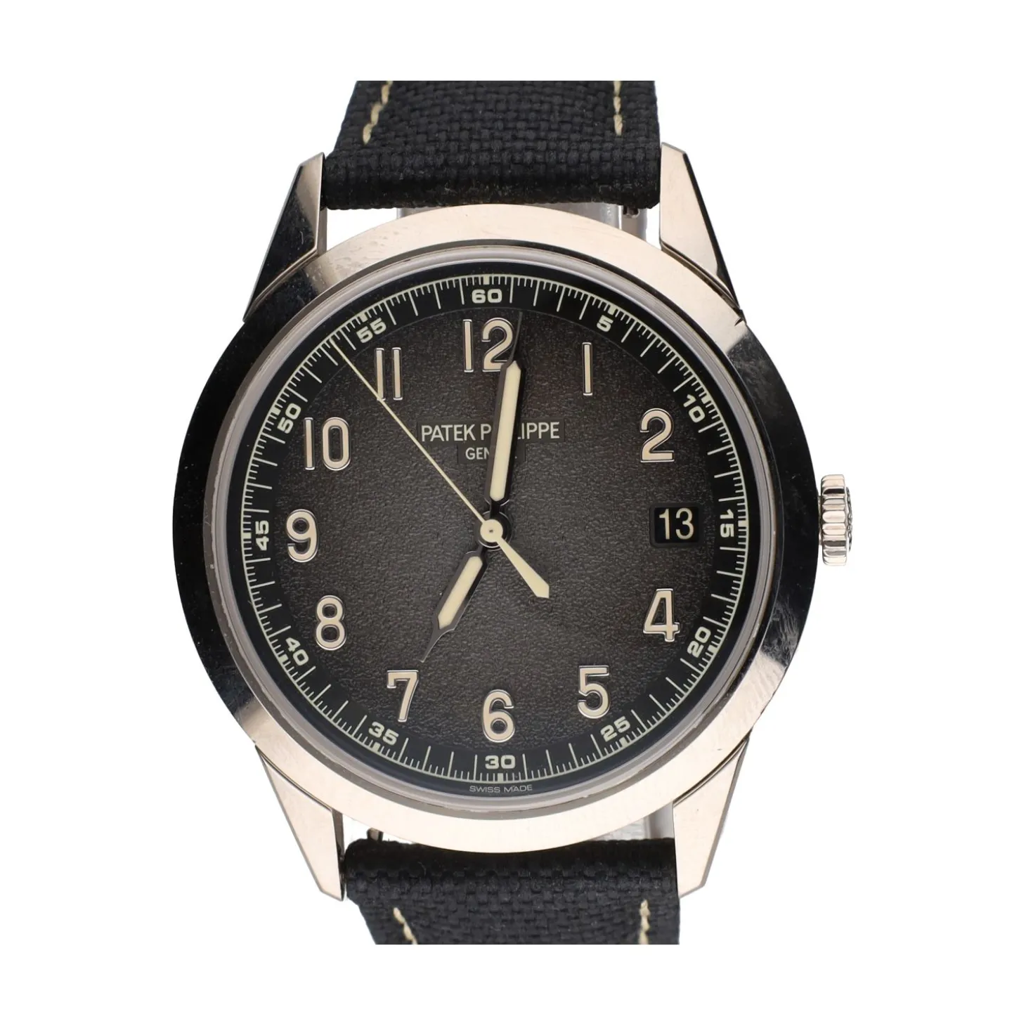 PATEK PHILIPPE Calatrava oro blanco cuero 40mm.