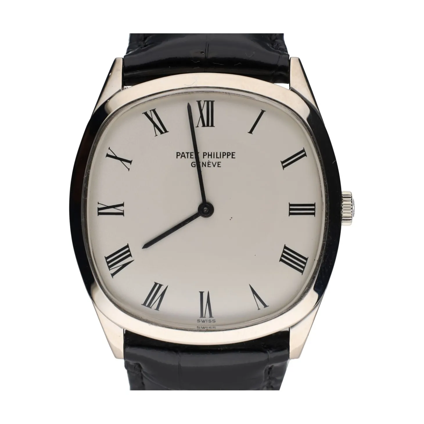 PATEK PHILIPPE Ellipse oro blanco cuerda manual 33mm.