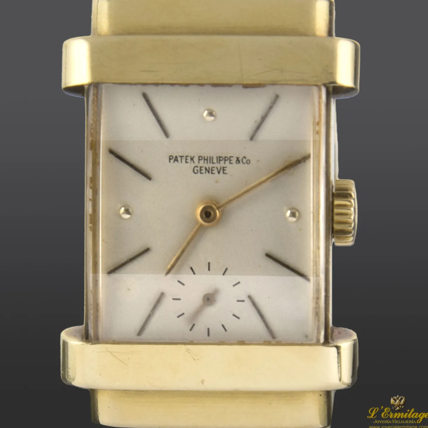 PATEK PHILIPPE Top hat oro amarillo cuerda manual.