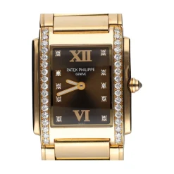 PATEK PHILIPPE Twenty-4 oro rosa diamonds.