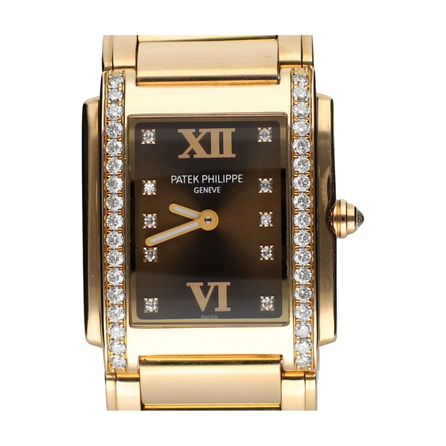 PATEK PHILIPPE Twenty-4 oro rosa diamonds.