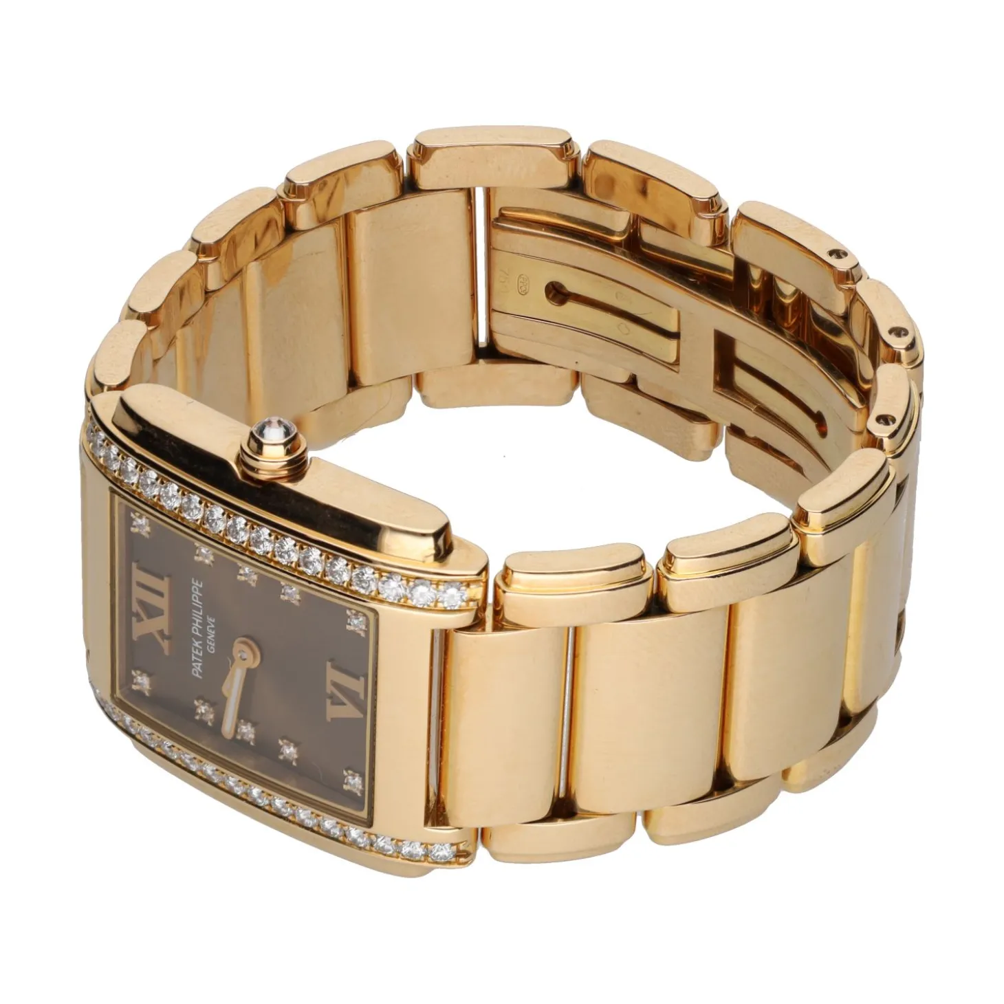 PATEK PHILIPPE Twenty-4 oro rosa diamonds.