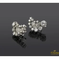 PENDIENTES Pendientes antiguos oro blanco y diamantes naturales.