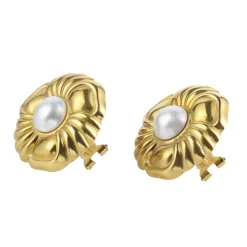 PENDIENTES Pendientes antiguos oro amarillo y media perla