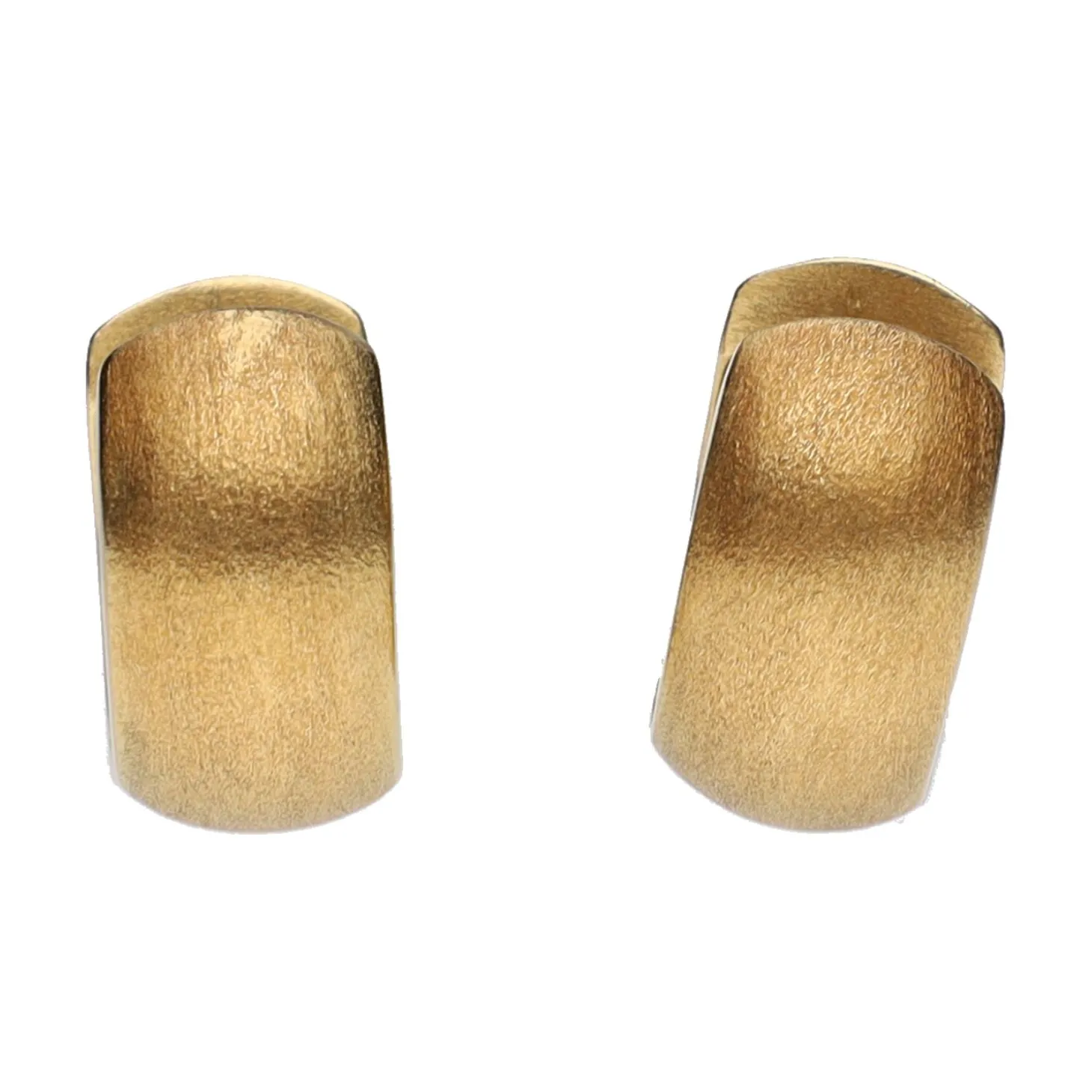 PENDIENTES Pendientes argolla ancha abierta en oro amarillo.