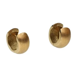 PENDIENTES Pendientes argolla ancha abierta en oro amarillo.