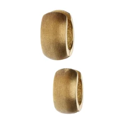 PENDIENTES Pendientes argolla ancha abierta en oro amarillo.