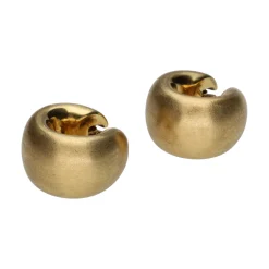 PENDIENTES Pendientes argollas anchas en oro amarillo.