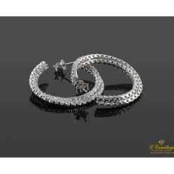 PENDIENTES Pendientes aro oro blanco y diamantes