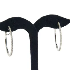 PENDIENTES Pendientes aros oro blanco y diamantes