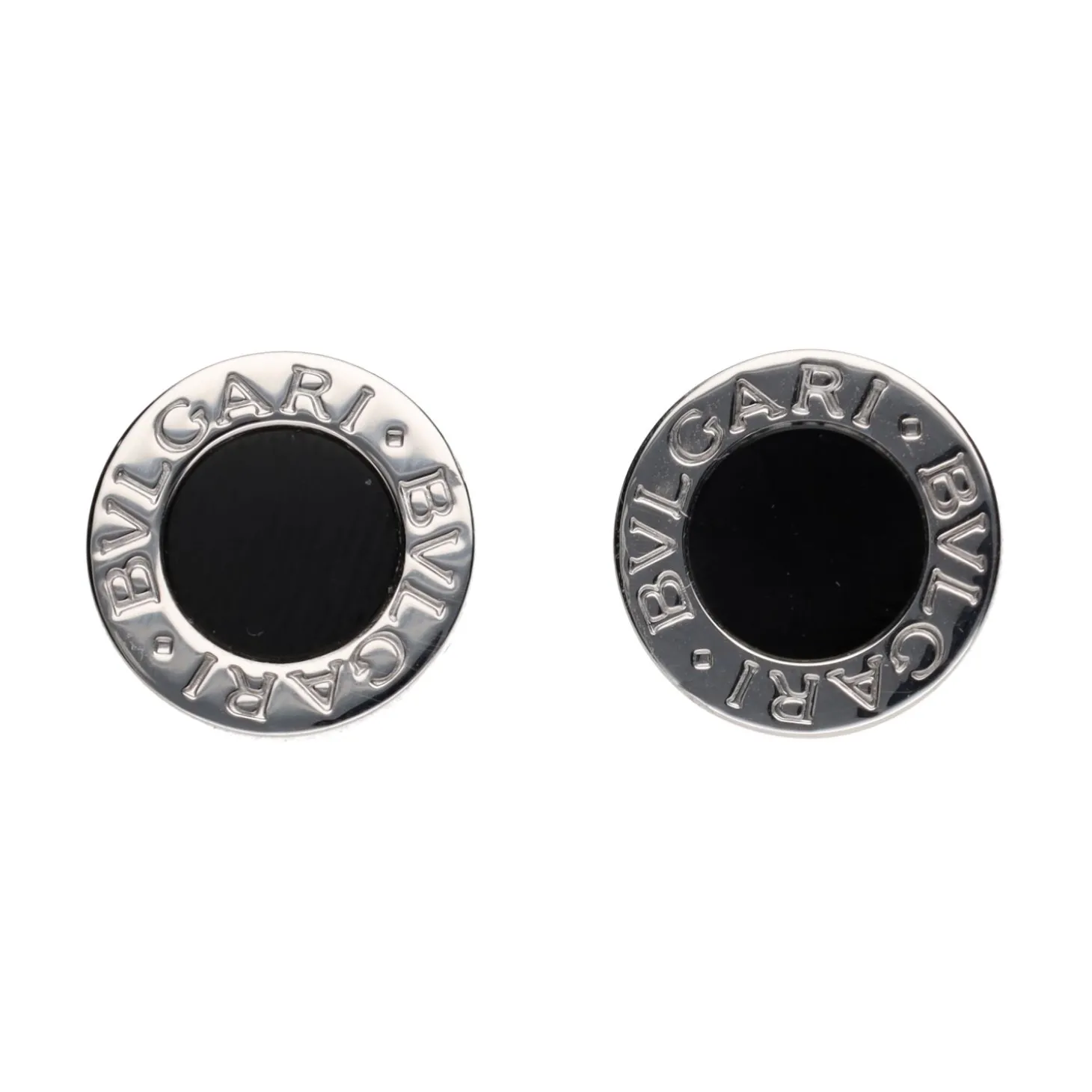 PENDIENTES Pendientes bulgari bulgari en oro blanco y onix.