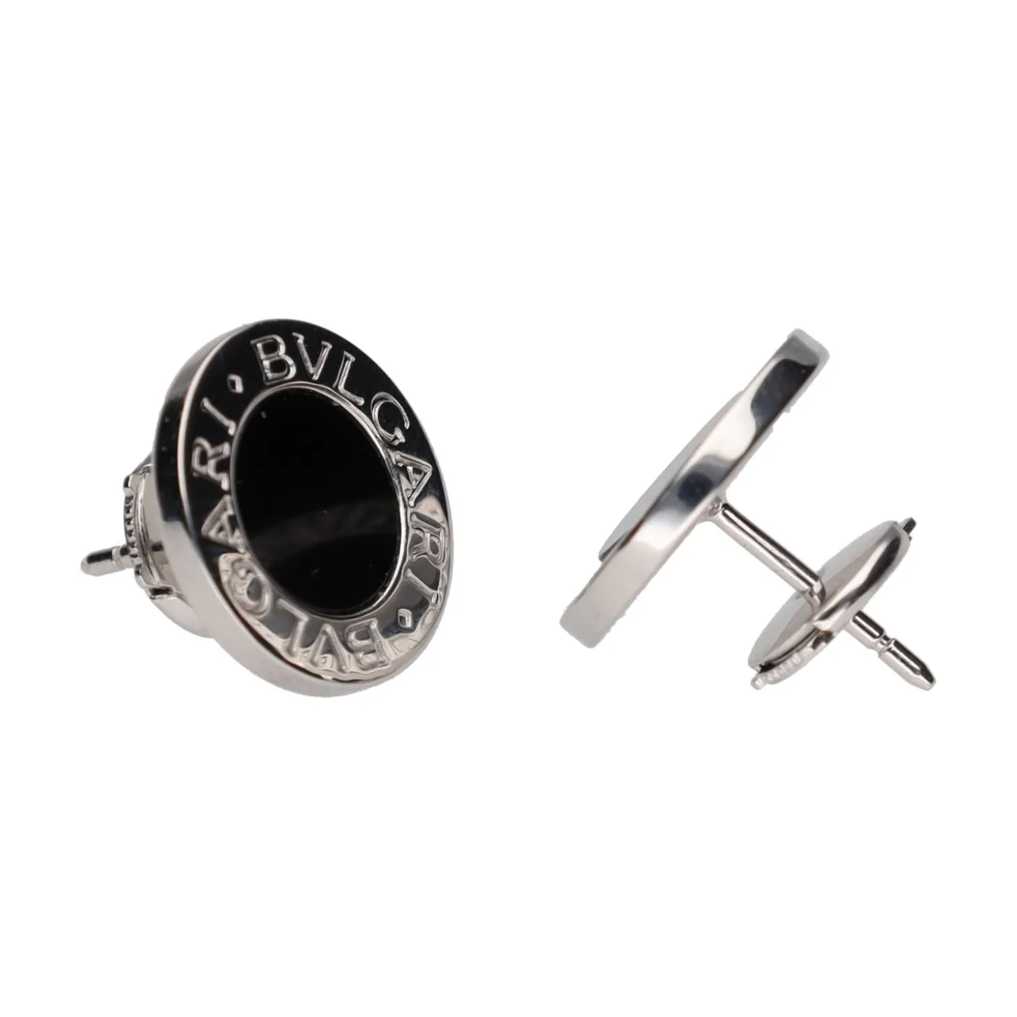 PENDIENTES Pendientes bulgari bulgari en oro blanco y onix.