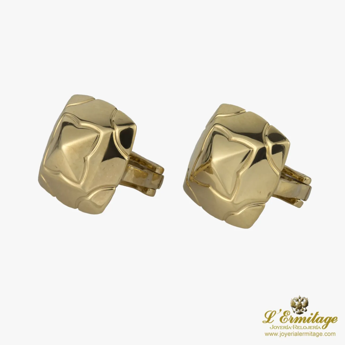 PENDIENTES Pendientes bulgari pirámide oro amarillo