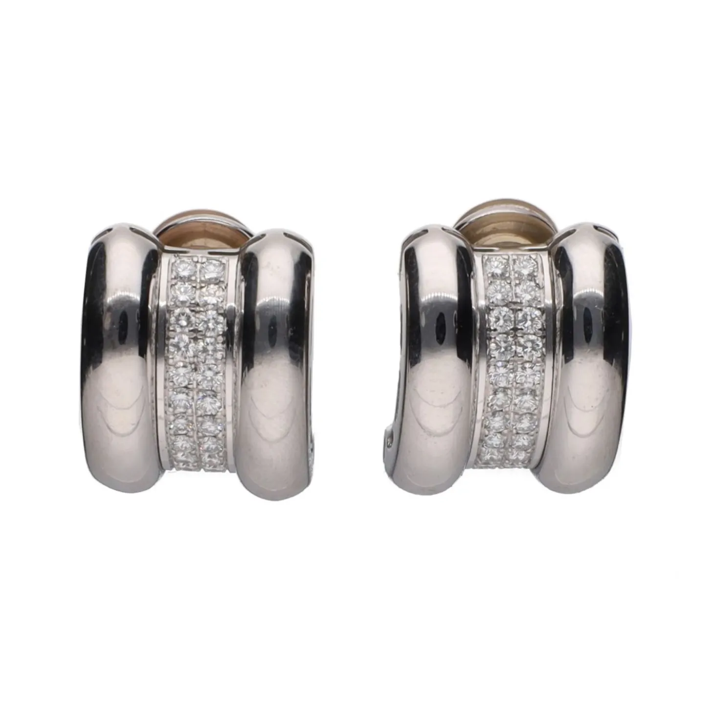 PENDIENTES Pendientes chopard en oro blanco y brillantes.