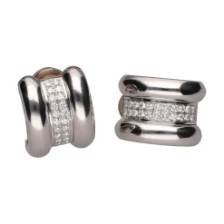 PENDIENTES Pendientes chopard en oro blanco y brillantes.
