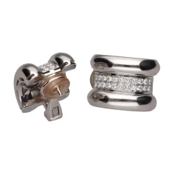 PENDIENTES Pendientes chopard en oro blanco y brillantes.