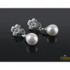 PENDIENTES Pendientes colgantes desmontables oro blanco perlas y diamantes.