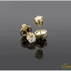 PENDIENTES Pendientes dormilonas en oro amarillo con brillantes