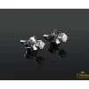 PENDIENTES Pendientes dormilonas oro blanco y diamantes.
