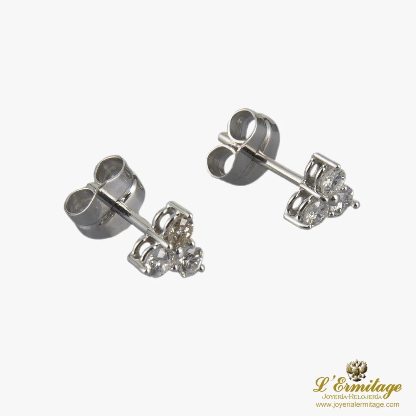 PENDIENTES Pendientes dormilonas oro blanco