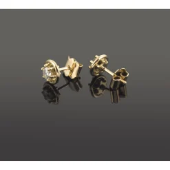 PENDIENTES Pendientes dormilonas oro amarillo y diamantes