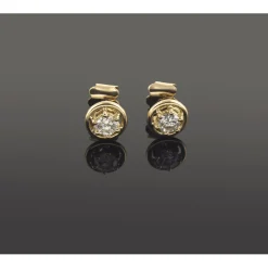 PENDIENTES Pendientes dormilonas oro amarillo y diamantes