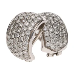 PENDIENTES Pendientes en oro blanco con brillantes.