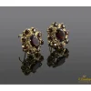PENDIENTES Pendientes en oro amarillo con granates
