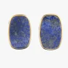 PENDIENTES Pendientes en oro amarillo y lapislazuli.