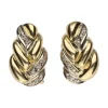 PENDIENTES Pendientes en oro amarillo con brillantes. Cierre omega.