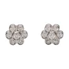 PENDIENTES Pendientes en oro blanco con brillantes.