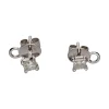 PENDIENTES Pendientes en oro blanco con brillantes princesa. 0,82Ct.