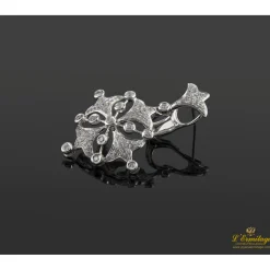 PENDIENTES Pendientes en oro blanco con brillantes
